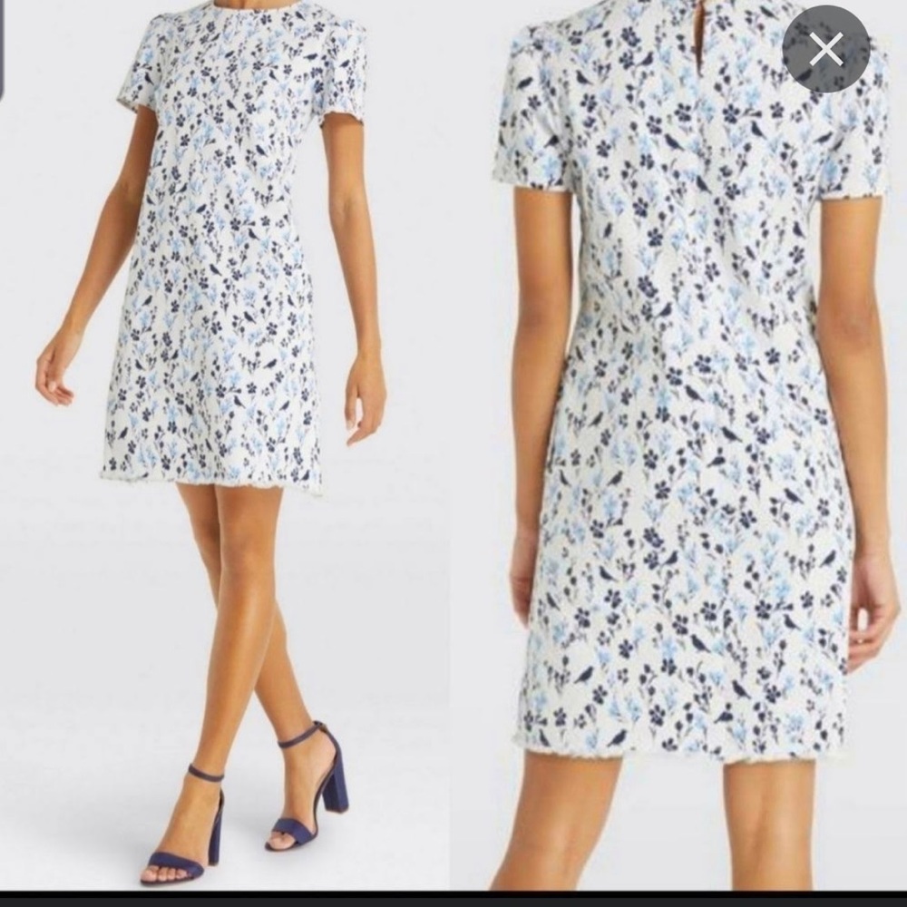 Draper James Patterned Denim Shift Dress